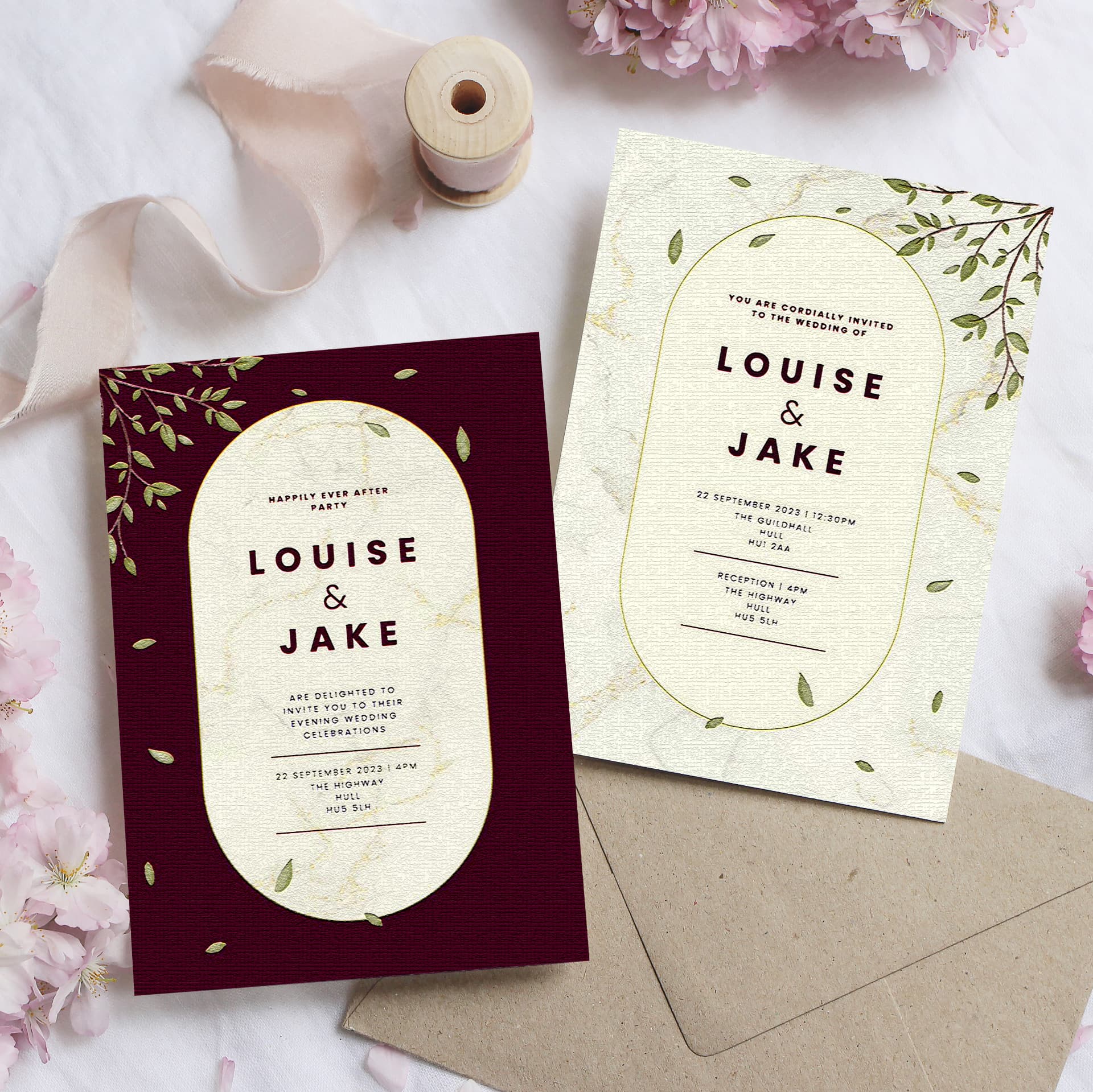 Wedding invitations, save-the-dates