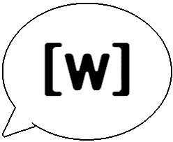 W Speech Bubble